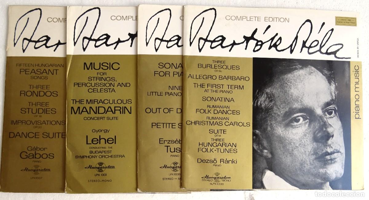 Vinyl-Schallplatten: B&eacute;la Bart&oacute;k 4 LPS Complete edition Erzs&egrave;bet Tusa ,G&aacute;bor Gabos,Dezső R&aacute;nki .. Edici&oacute;n h&uacute;ngara