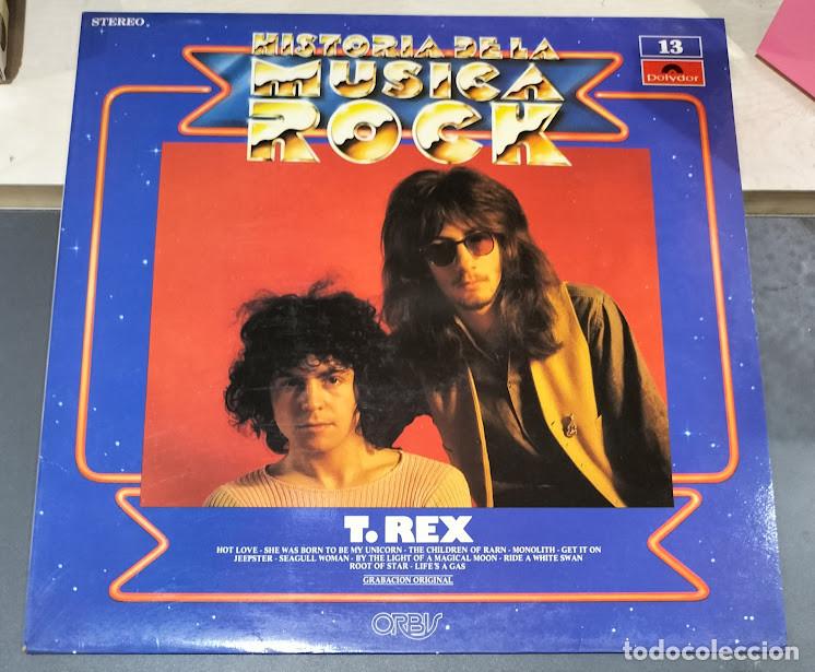 Vinyl records: T.Rex - Historia de la M&uacute;sica Rock - LP Polydor ref. 28 61 304. Edici&oacute;n espa&ntilde;ola 1982.