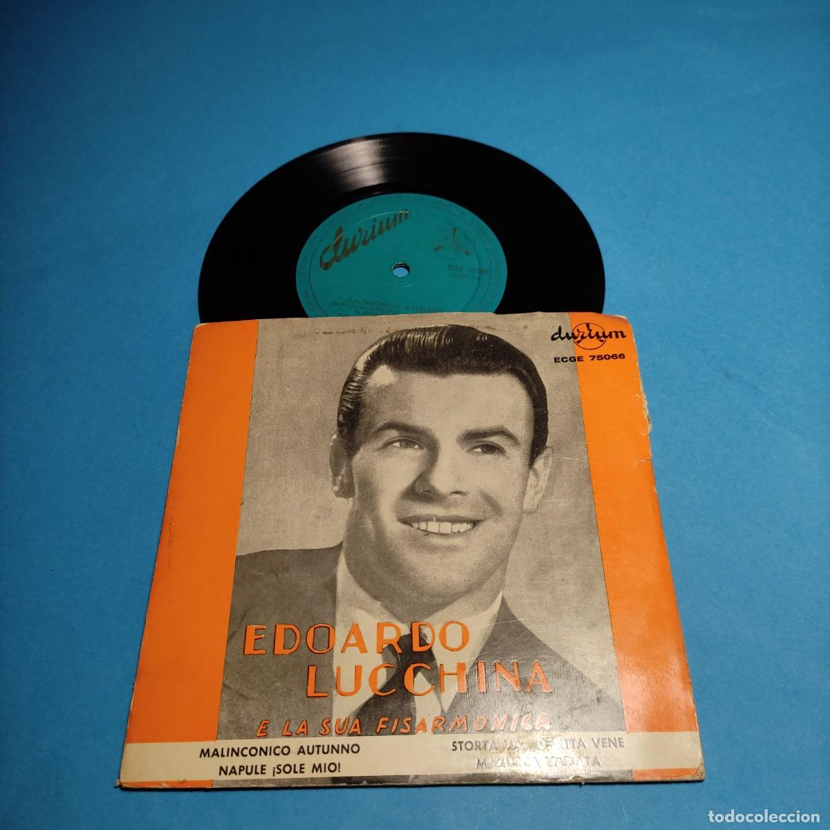 Discos de vinilo: Edoardo Lucchina &ndash; La pans&eacute;; Amo Parigi; Mareito ** EP 4 CANCIONES ** juani