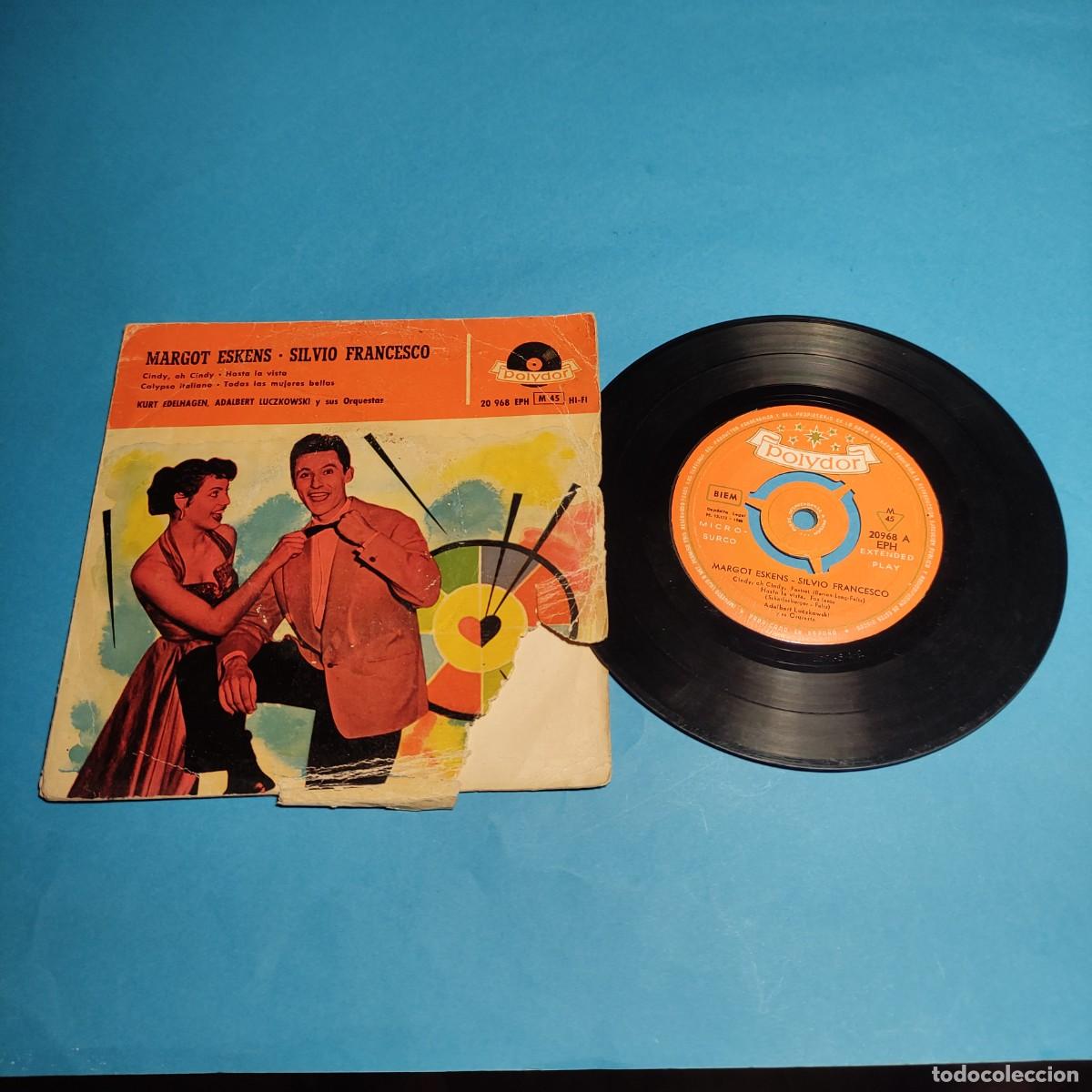 Discos de vinilo: MARGOT ESKENS Y SILVIO FRANCESCO - CINDY, OH CINDY ** EP 4 CANCIONES ** juani