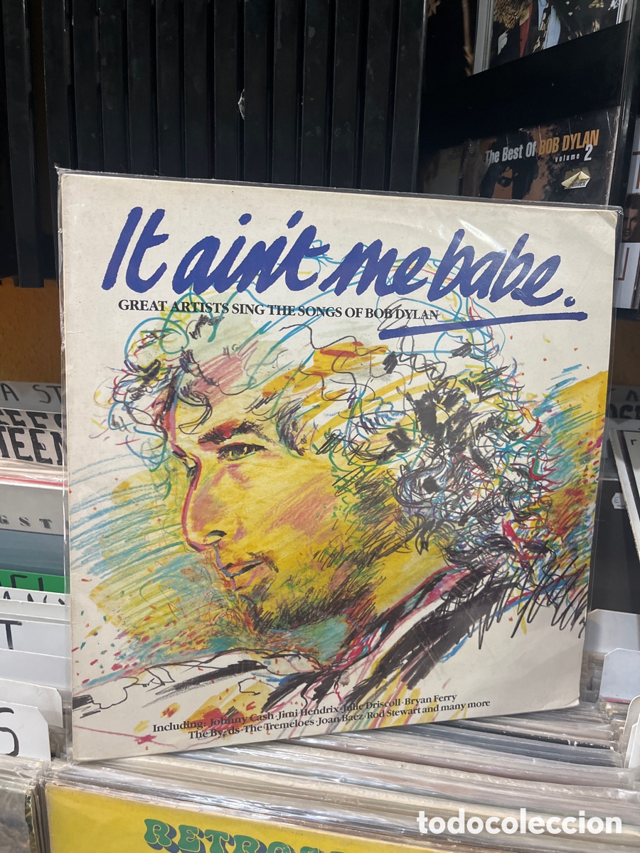 Discos de vinilo: it aint me babe great artists sings the song of bob dylan