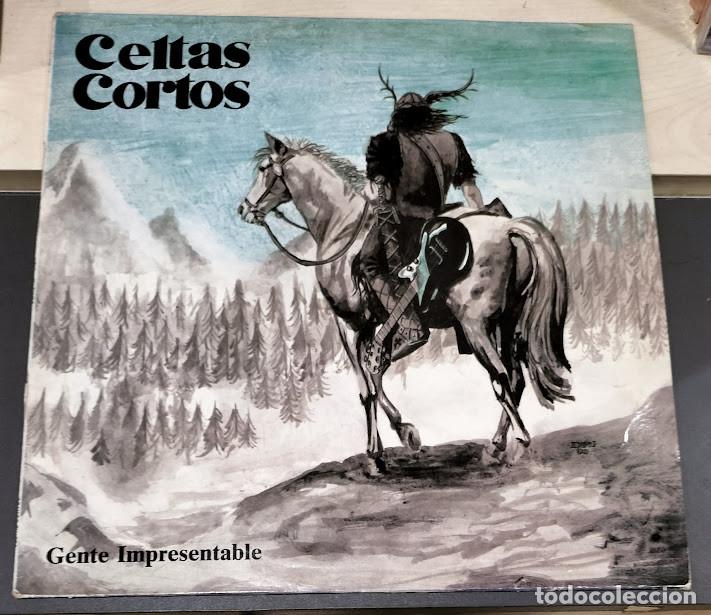 Discos de vinilo: Celtas Cortos - Gente Impresentable - LP Producciones Twins ref. 4T-0588. Ed. espa&ntilde;ola 1990.