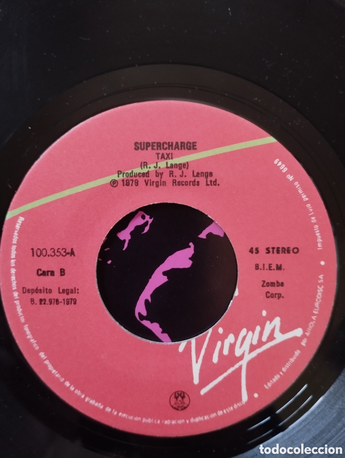 Discos de vinilo: Supercharge - Lev&aacute;ntate y baile - single - Foto 3