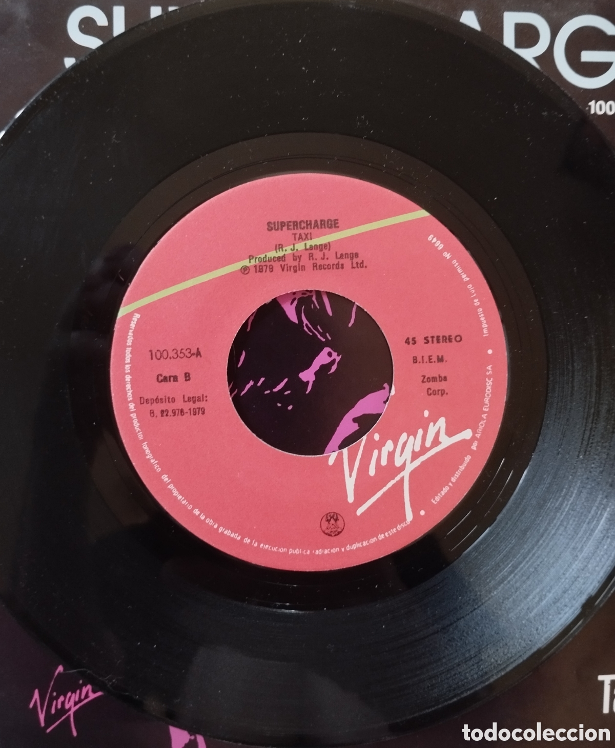 Discos de vinilo: Supercharge - Lev&aacute;ntate y baile - single - Foto 4