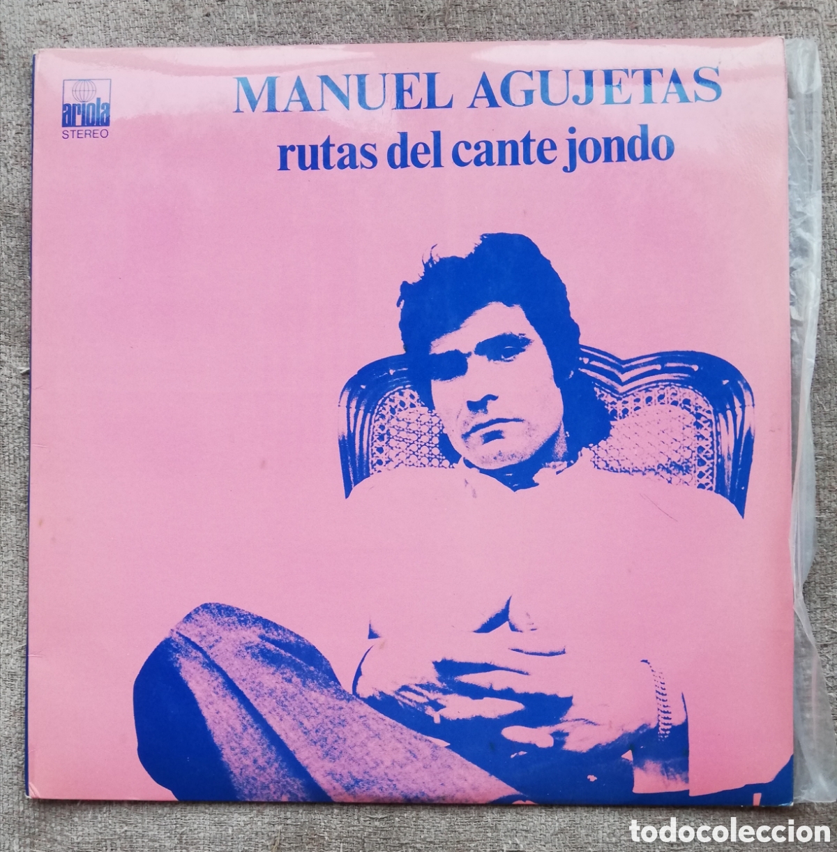 Discos de vinilo: Manuel Agujetas - Rutas del cante jondo. Ariola 1973