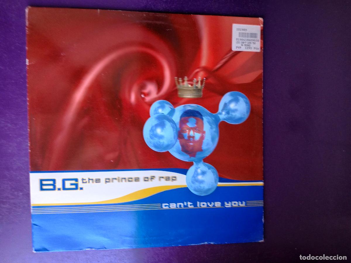 Discos de vinil: B.G. The Prince Of Rap &lrm;&ndash; Can't Love You - MAXI DANCE POOL 1995 - ELECTRONICA, HOUSE, DISCO