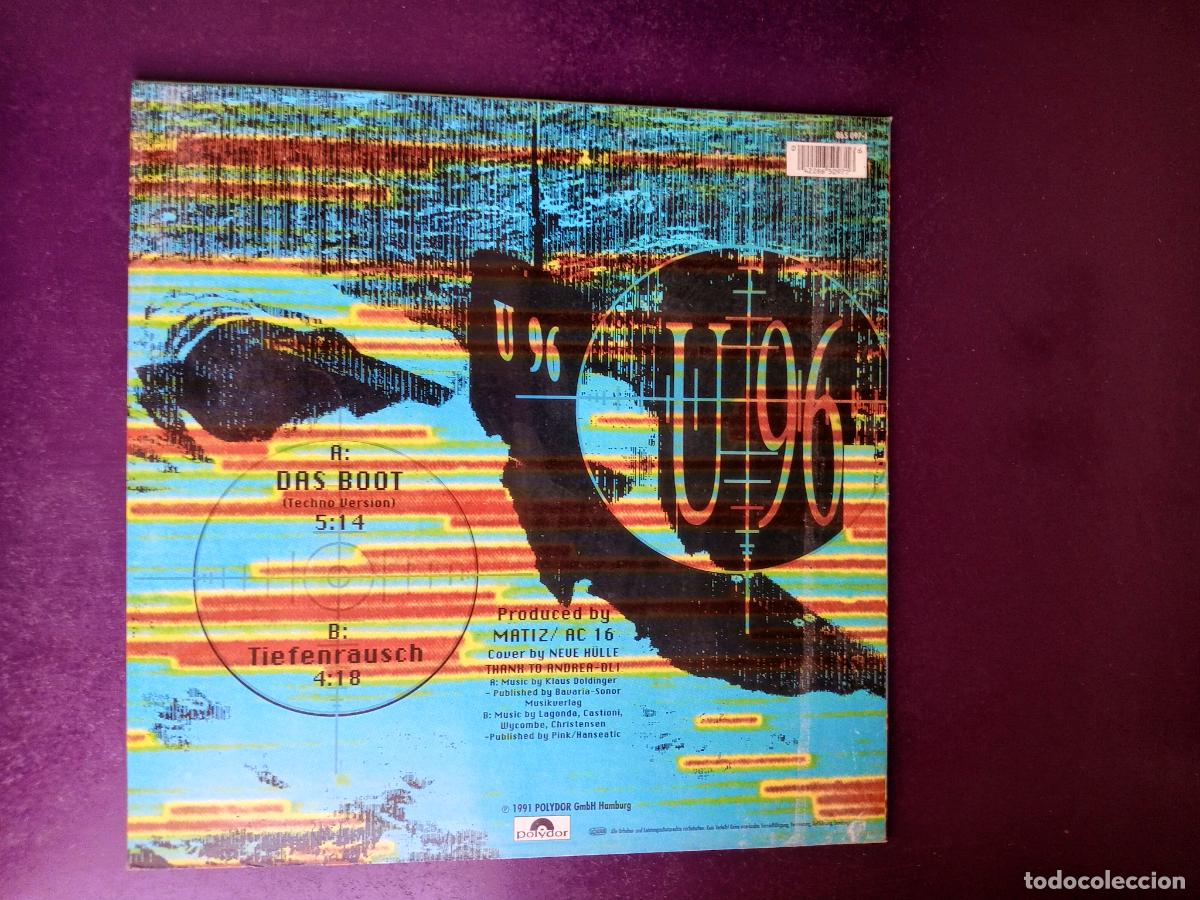 Discos de vinilo: U 96 &lrm;&ndash; Das Boot - MAXI POLYDOR 1991 - ELECTRONICA, TECHNO - Foto 2