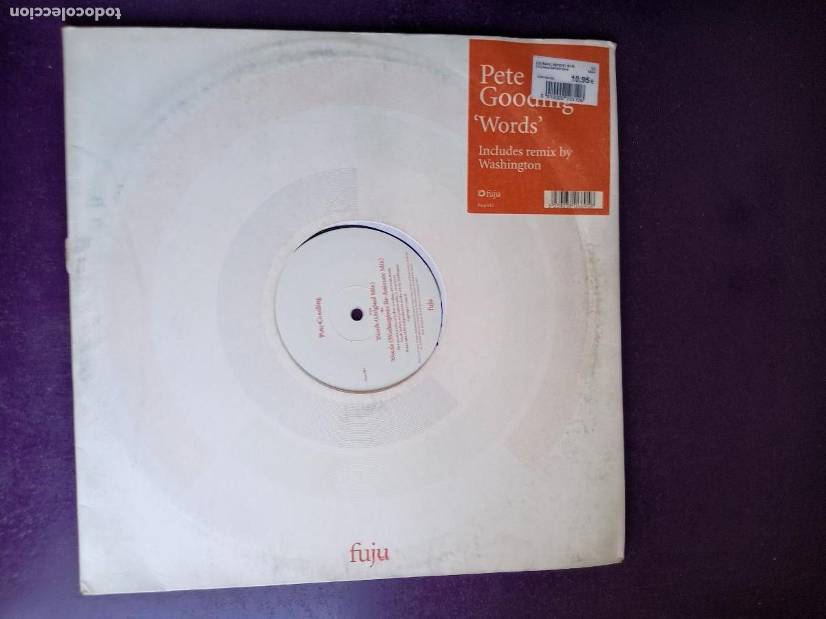 Discos de vinilo: Pete Gooding &lrm;&ndash; Words - MAXI FUJU 2003 - ELECTRONICA, HOUSE, PROGRESSIVE
