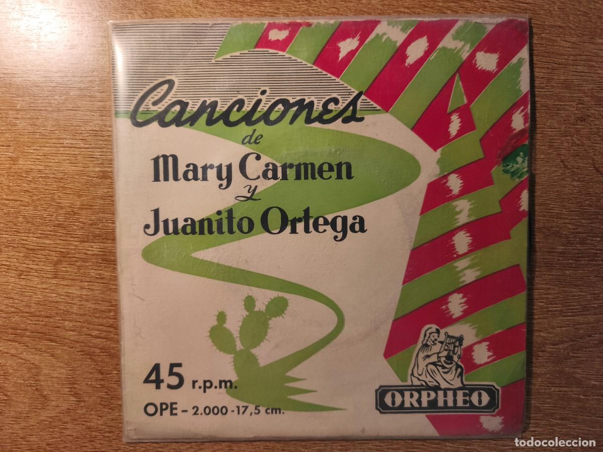 Discos de vinilo: DISCO EP DE MARY CARMEN Y JUANITO ORTEGA. EL TORO COQUITO. ED ORPHEO