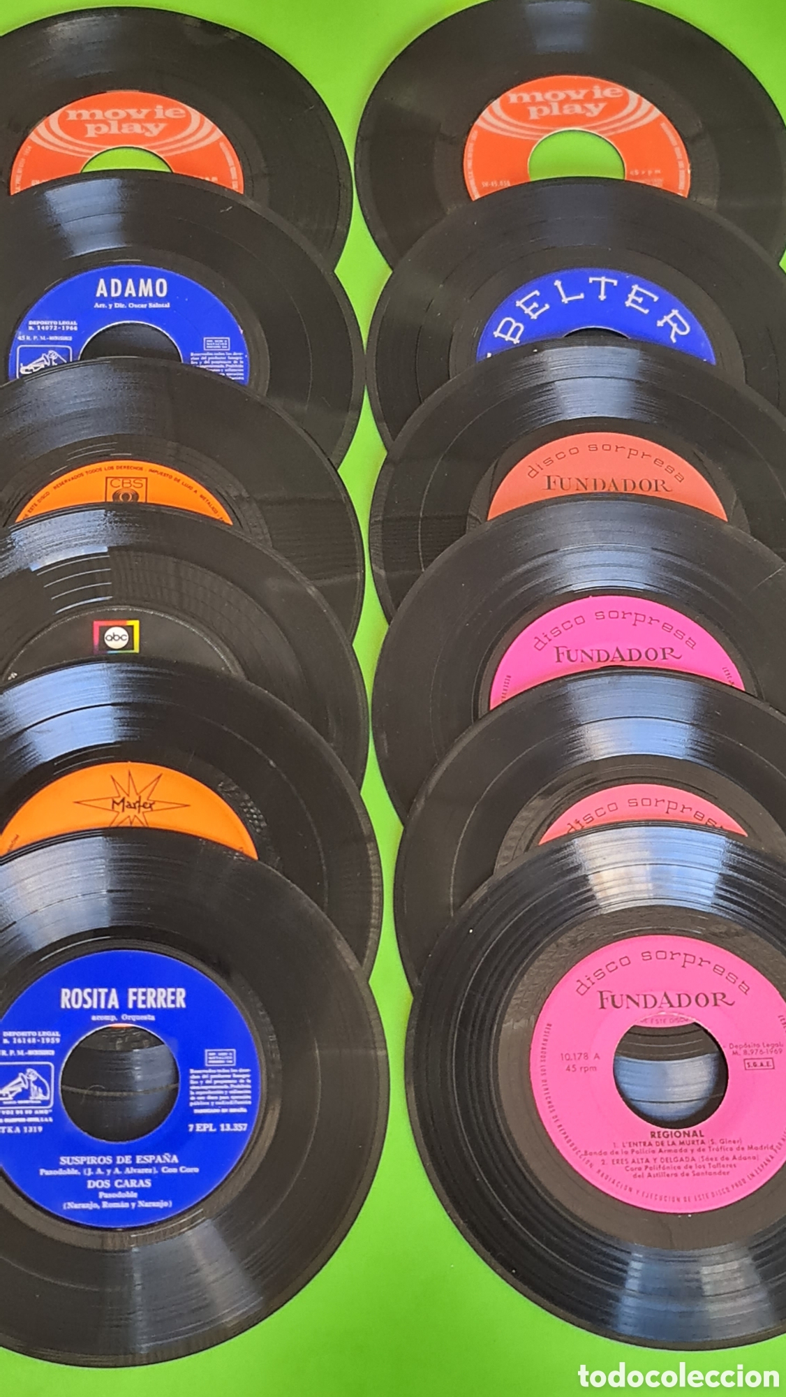 Discos de vinilo: Lote de 14 singles sin portada - Foto 2