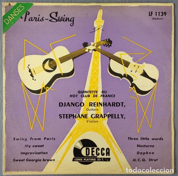 Discos de vinilo: Django Reinhardt Quintette Du Hot Club De France Paris Swing 1953 Disco Vinilo Lp 10&rdquo; Grappelli