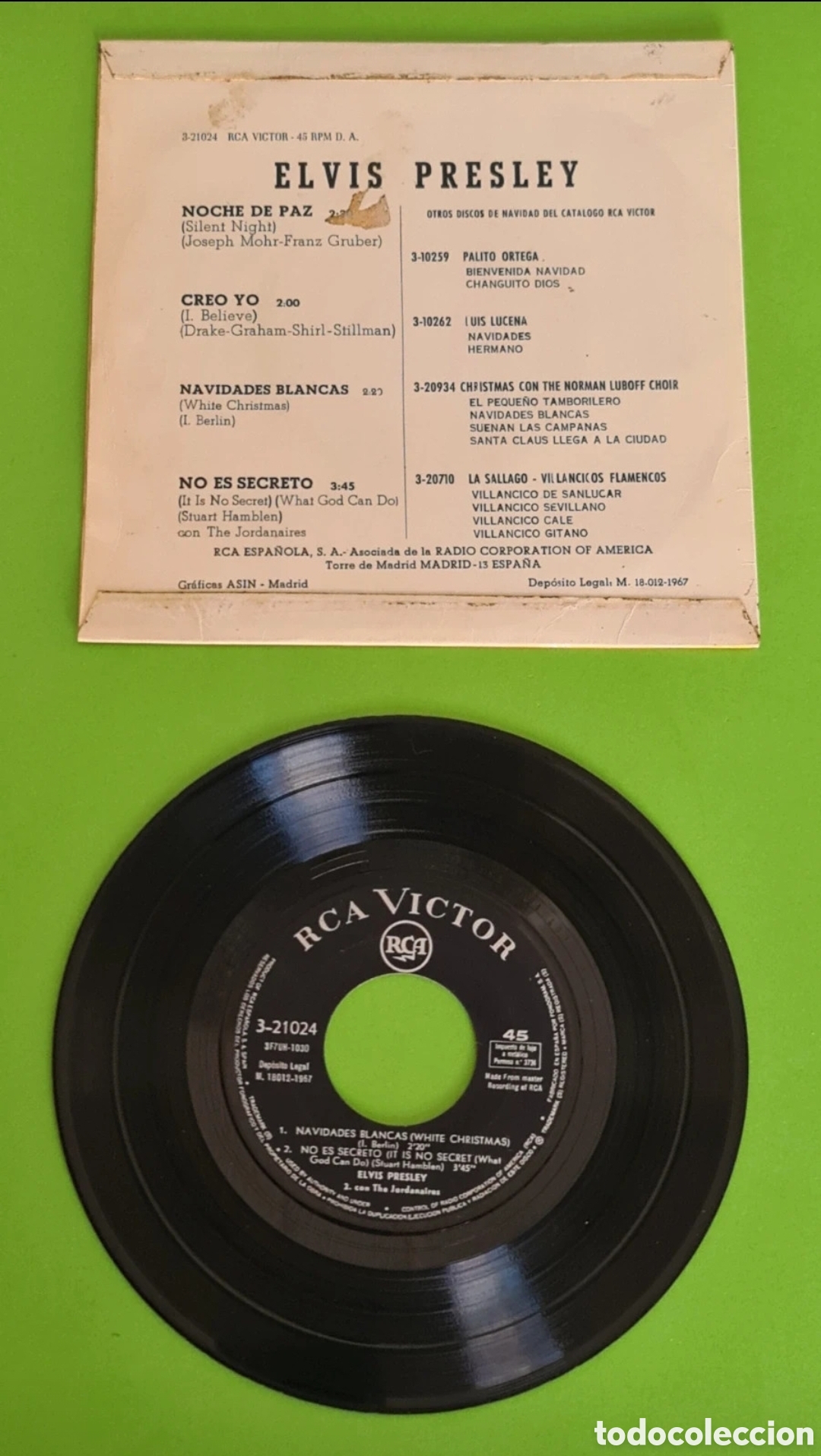 Discos de vinilo: Single ELVIS / A&ntilde;o 1967. - Foto 5
