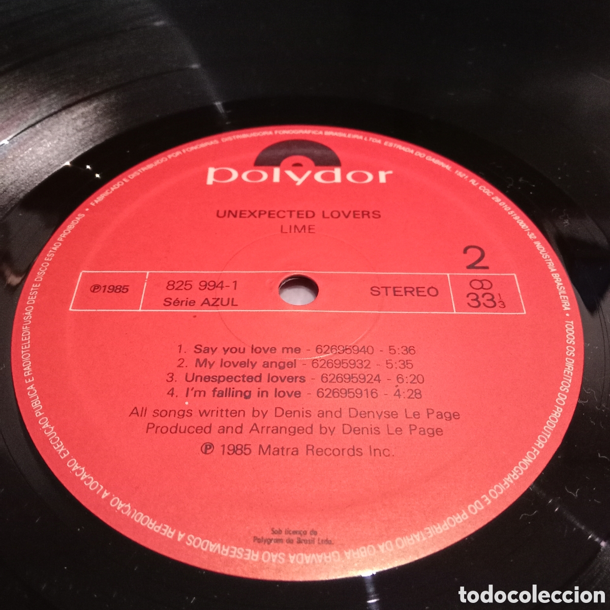 Discos de vinilo: LIME - UNEXPECTED LOVERS - LP - Foto 5