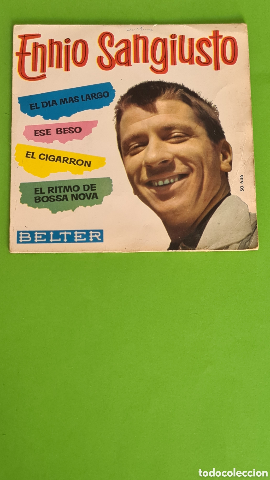 Discos de vinilo: Single Ennio Sangiusto / A&ntilde;o 1963 - Foto 2