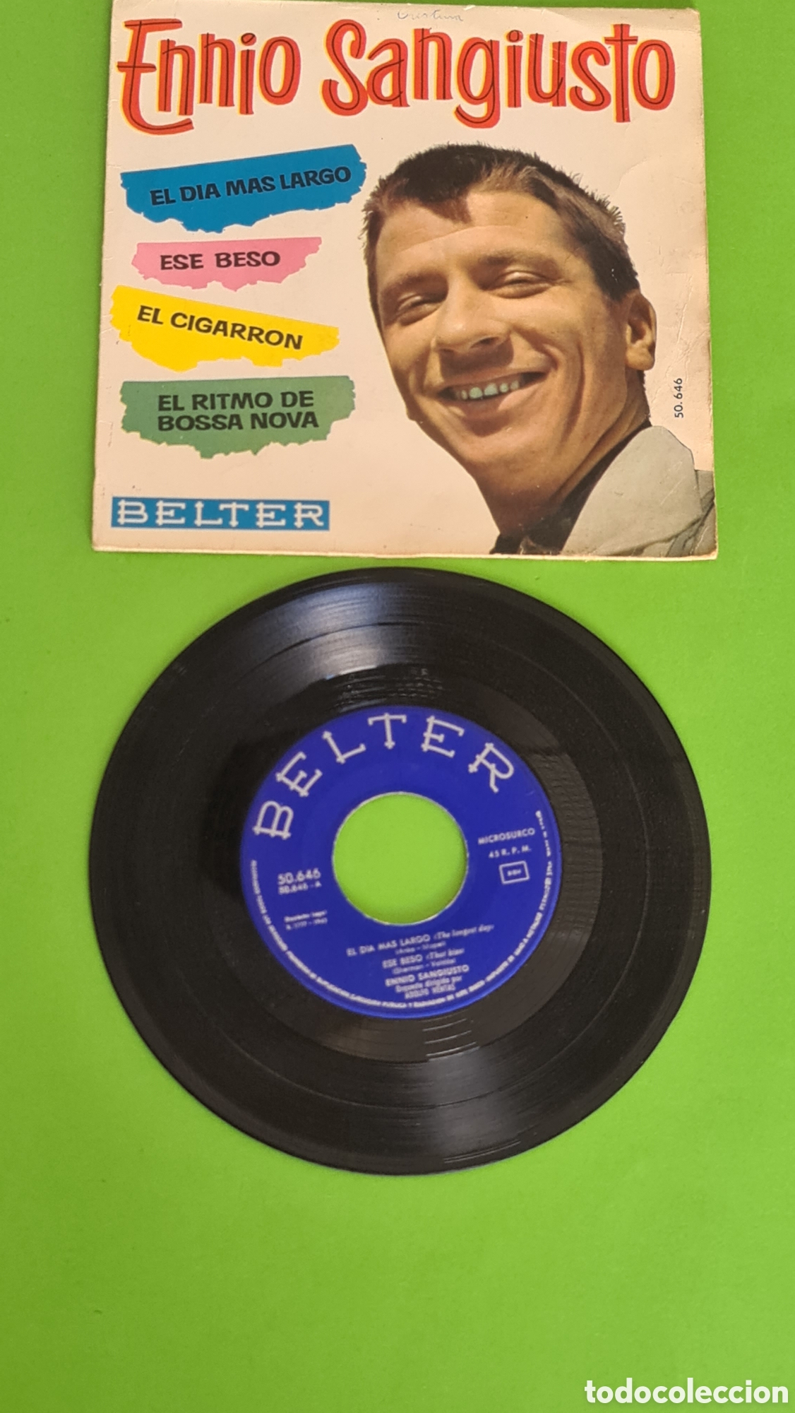 Discos de vinilo: Single Ennio Sangiusto / A&ntilde;o 1963 - Foto 4