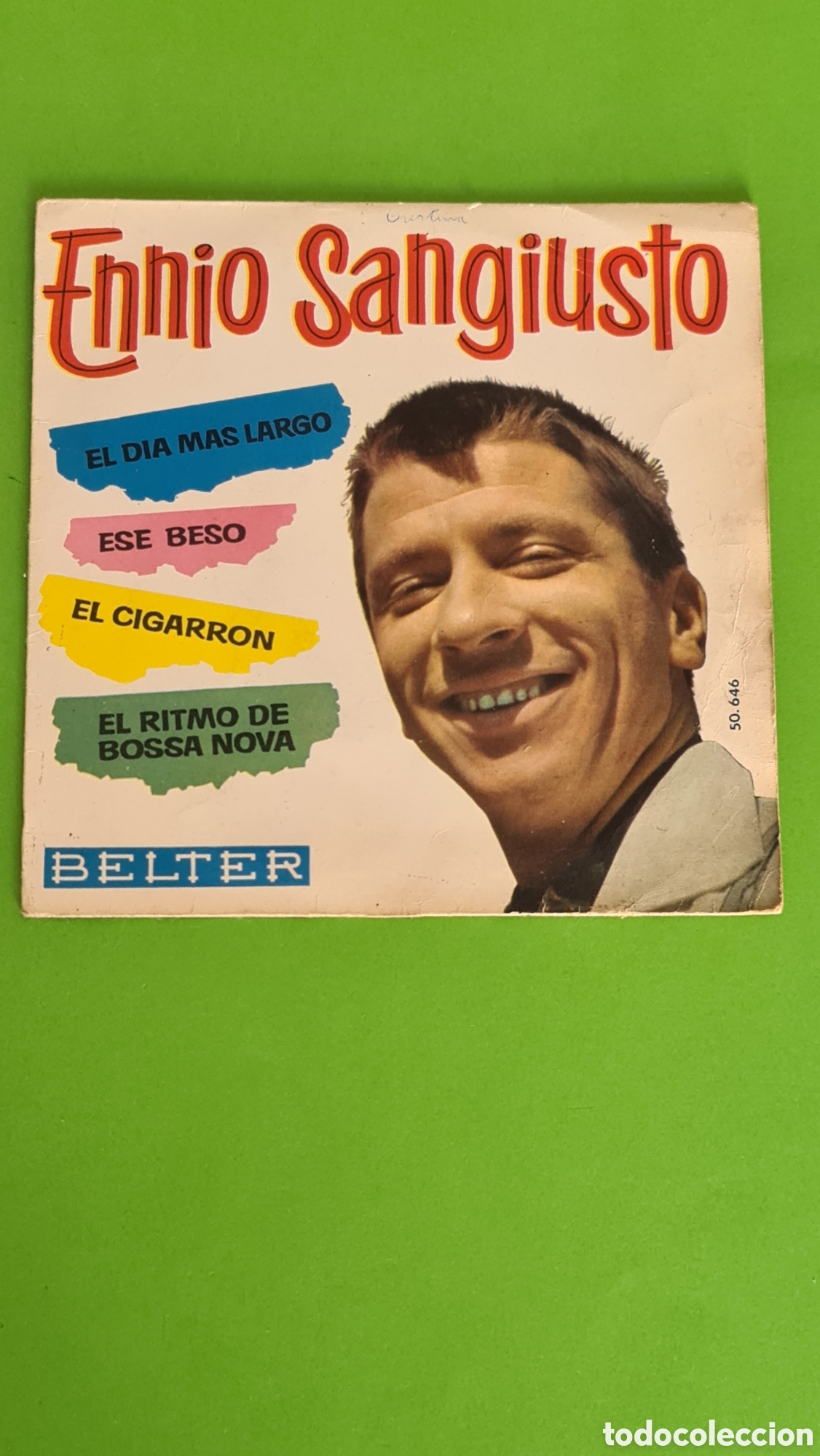 Discos de vinilo: Single Ennio Sangiusto / A&ntilde;o 1963 - Foto 1