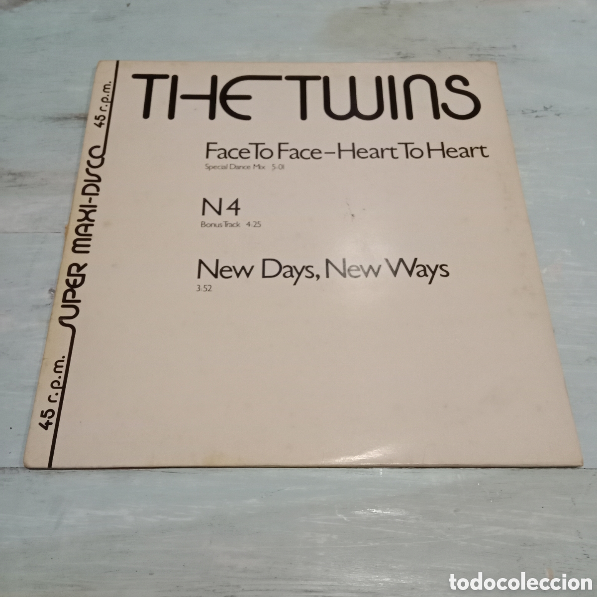Discos de vinilo: THE TWINS - FACE TO FACE - HEART TO HEART - MAXI-SINGLE 12&rdquo;
