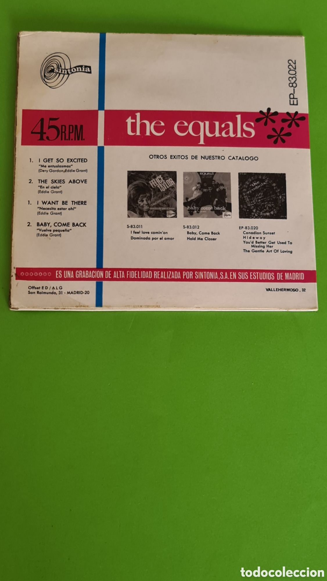 Discos de vinilo: The Equals / A&ntilde;o (1968) - Foto 4