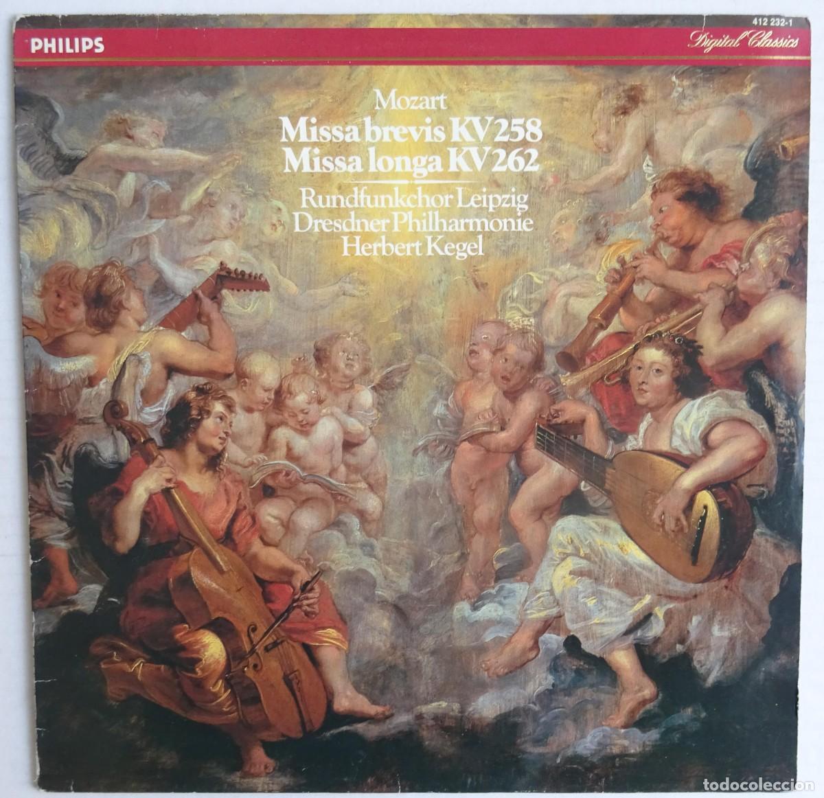 Vinyl-Schallplatten: Mozart Missa Brevis Missa Longa Dresdener Philharmonic Herbert Kegel Impreso en Netherlands
