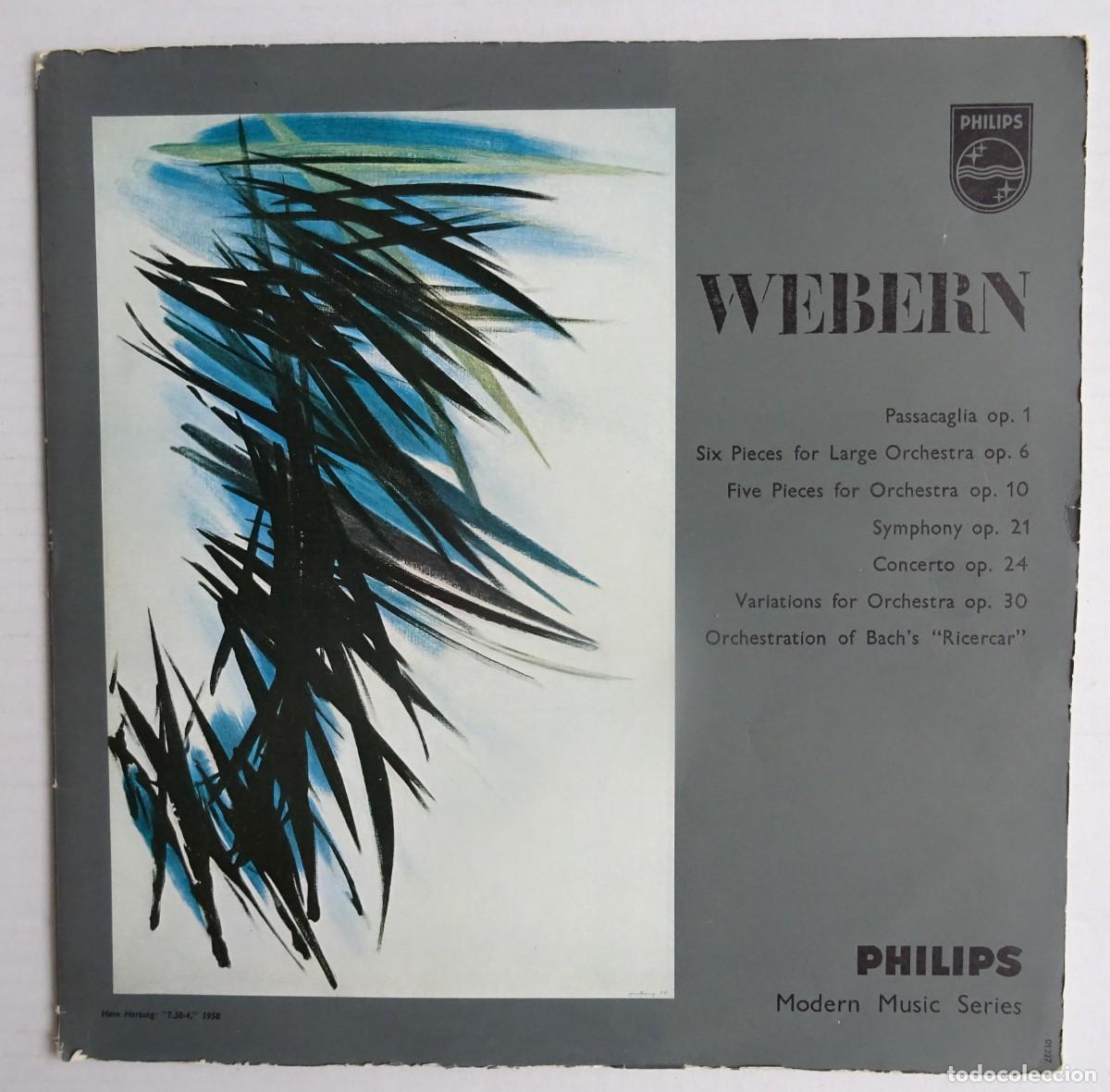 Dischi in vinile: WEBERN Passacaglia Op.1/ Six Pieces For Large Orchestra Op.6..PHILIPS Edici&oacute;n inglesa