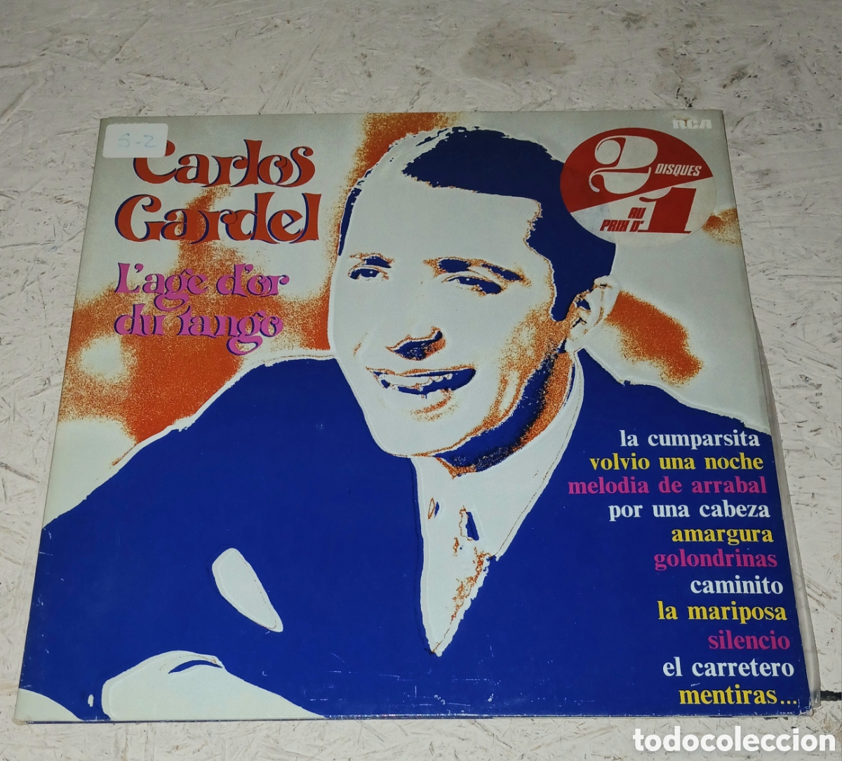 Discos de vinilo: Doble Vinilo LP Carlos Gardel: L'&acirc;ge d'or du Tango - RCA 2 Disques (Edici&oacute;n Francesa, Gatefold)
