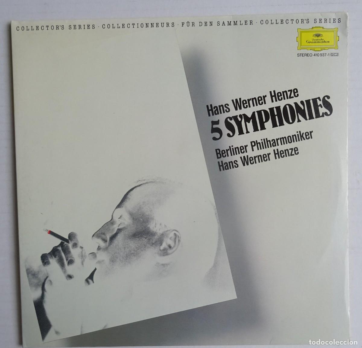 Disques de vinyle: Hans Werner Henze: 5 Symphonies - 2 LPs Deutsche Grammophon Edici&oacute;n alemana