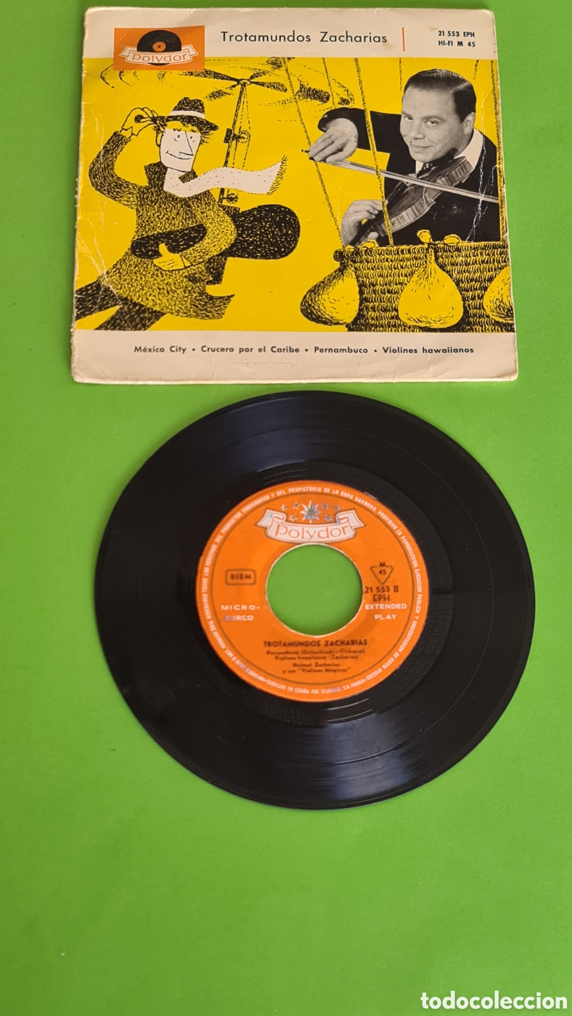 Discos de vinilo: Single El Trotamundos Zacharias - Foto 2