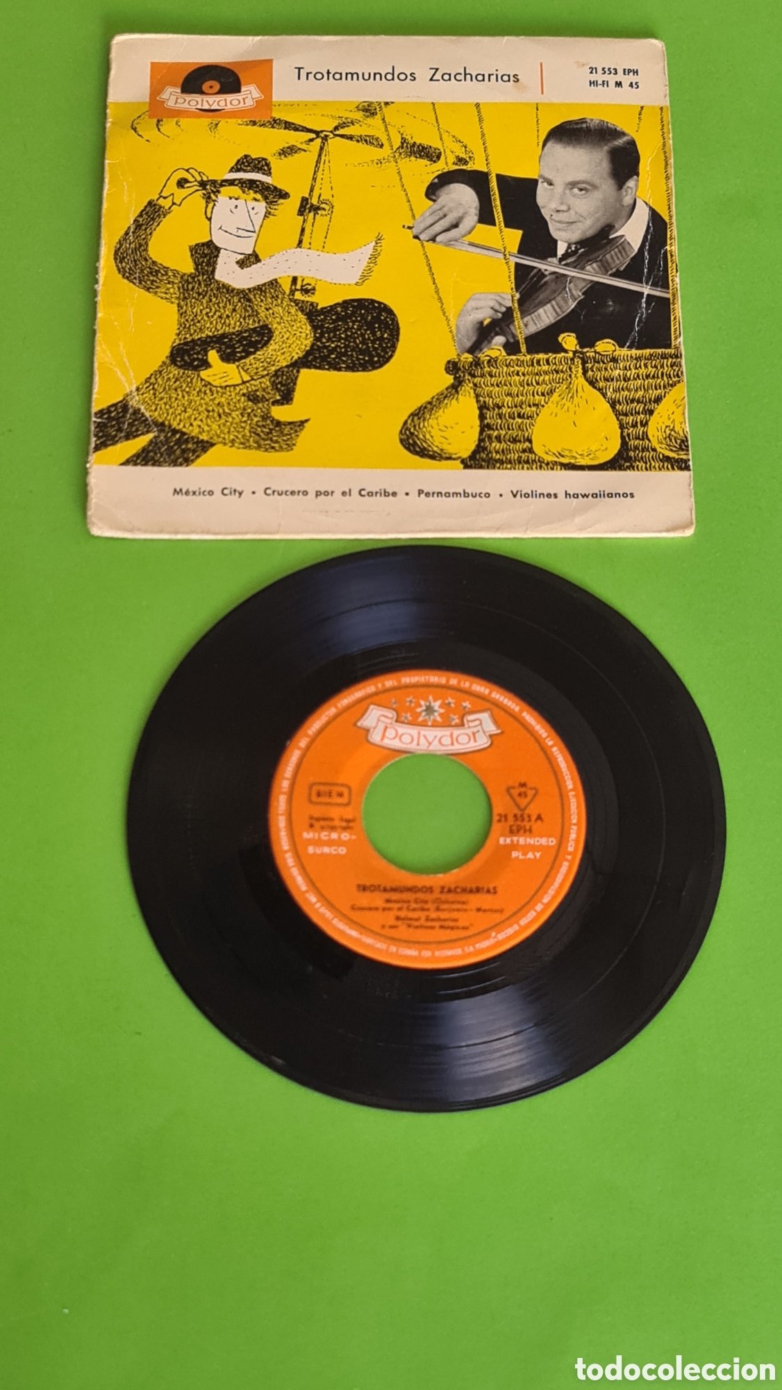 Discos de vinilo: Single El Trotamundos Zacharias - Foto 3