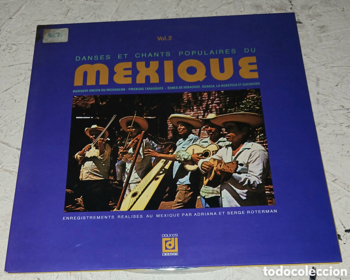 Discos de vinilo: Disco Vinilo LP Danses Et Chants Populaires Du Mexique Vol. 2 &ndash; D&eacute;esse (DDLX 129)