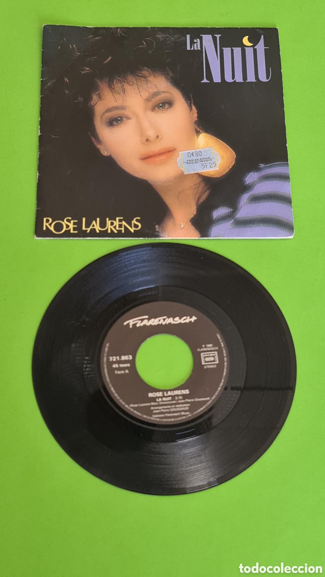 Discos de vinilo: Single Rose Laurens / La Nuit - Foto 2