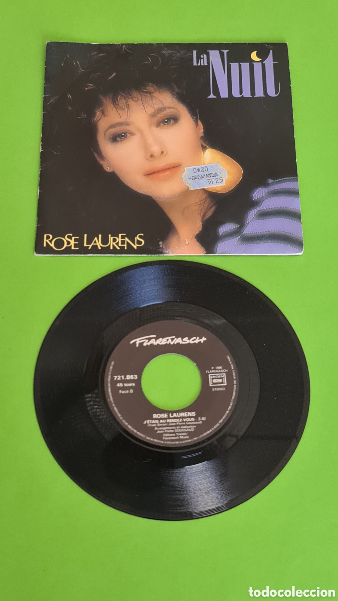 Discos de vinilo: Single Rose Laurens / La Nuit - Foto 3