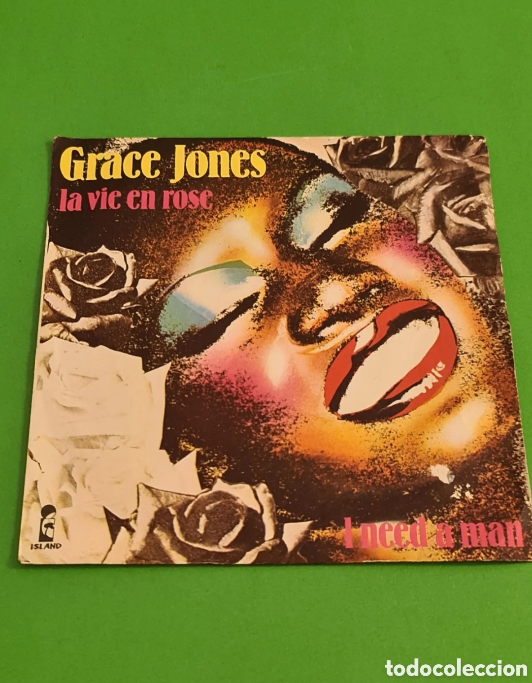 Discos de vinilo: Single / La Vie en Rose/ Grace Jones. - Foto 4