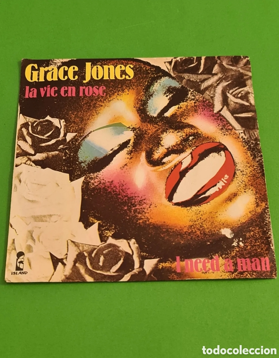 Discos de vinilo: Single / La Vie en Rose/ Grace Jones.