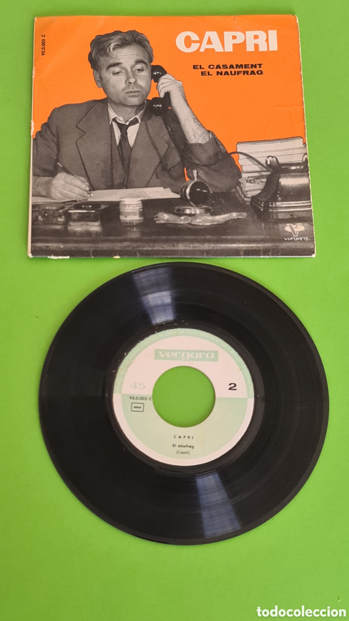 Discos de vinilo: Single CAPRI / El casament / El Naufreg - Foto 3