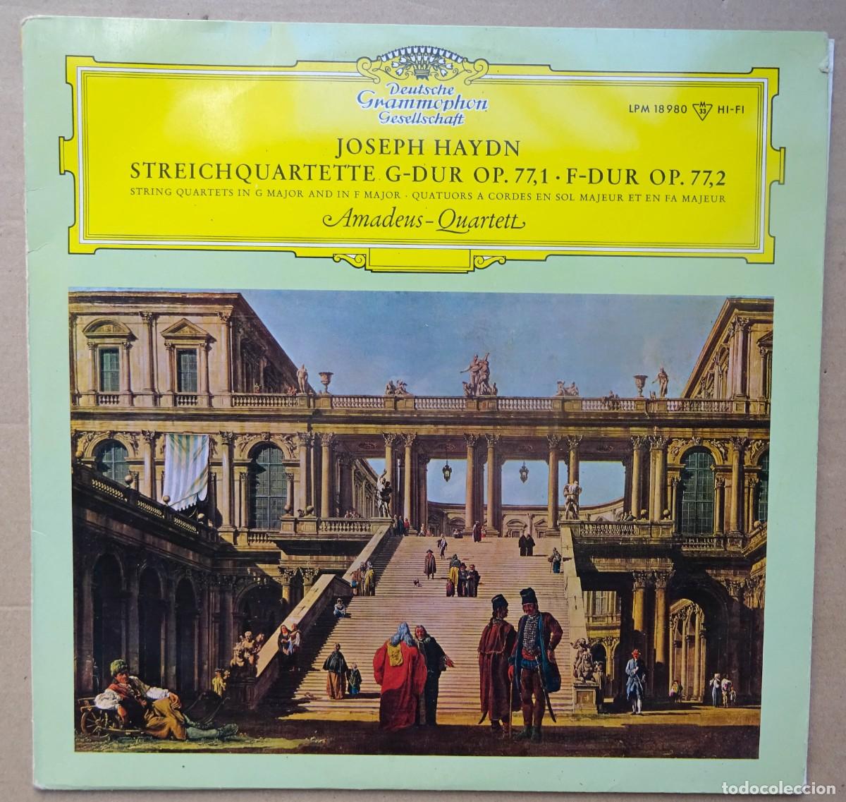 Vinyl-Schallplatten: HAYDN STREICHQUARTETTE G DUR OP. 77,1&hellip;Amadeus Quartett. Printed in Germany