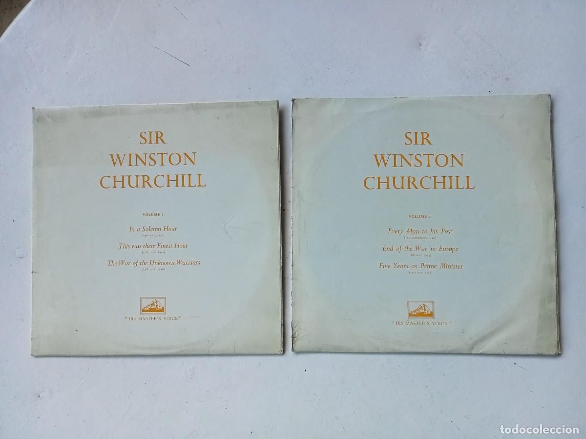 Dischi in vinile: Winston Churchill speeches / discursos, LPs 1 y 2, 1963 Reino Unido
