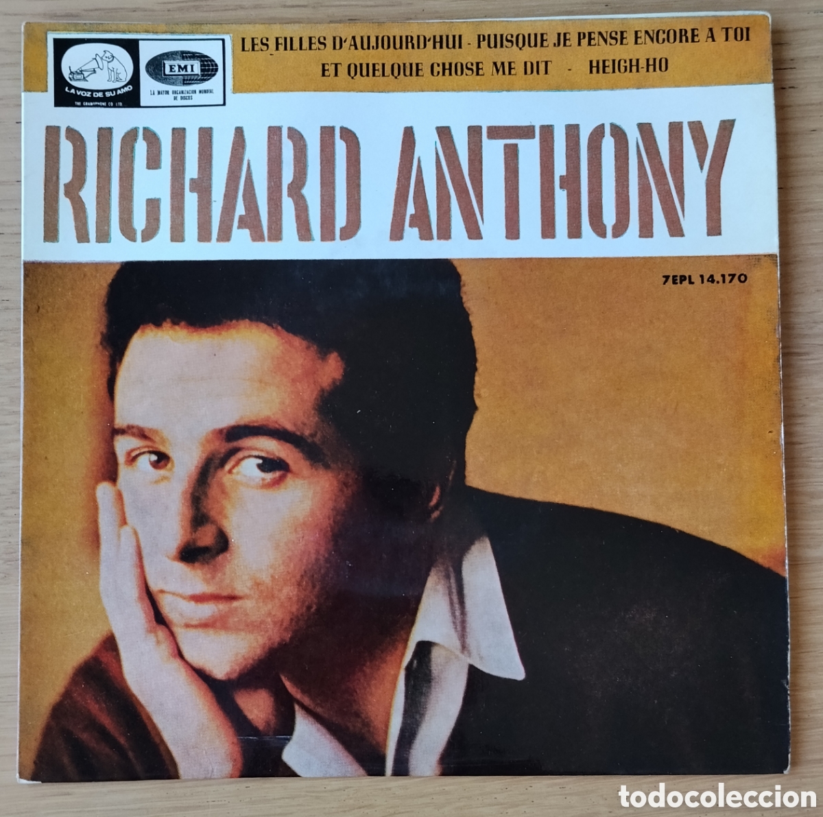 Discos de vinilo: RICHARD ANTHONY : &rdquo;LES FILLES D'AJOURD'HUI + 3&rdquo; - E.P. VINILO 1965 - POP YE-Y&Eacute; - ROCK