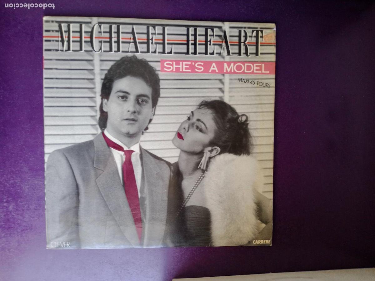 Discos de vinilo: Michael Heart &lrm;&ndash; She's A Model - MAXI SINGLE clever 1984 - ITALODISCO 80'S - DISCO ELECTRO