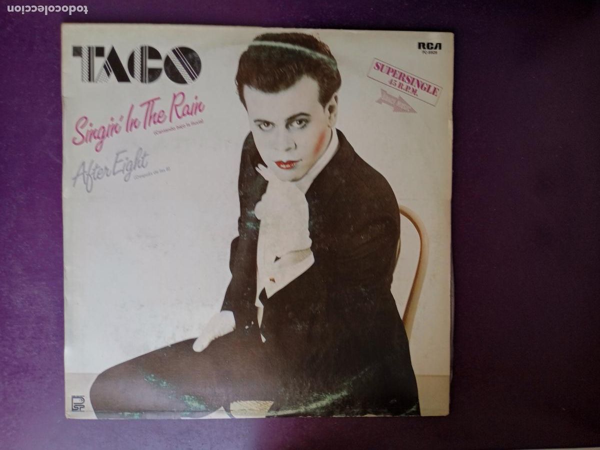 Discos de vinilo: Taco &ndash; Singin' In The Rain - MAXI RCA 1982 PROMO - ITALODISCO 80'S - DISCO ELECTRO