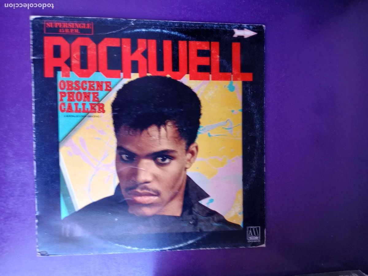 Discos de vinilo: Rockwell &ndash; Obscene Phone Caller - MAXI MOTOWN 1984 - ELECTRONICA, DISCO 80'S