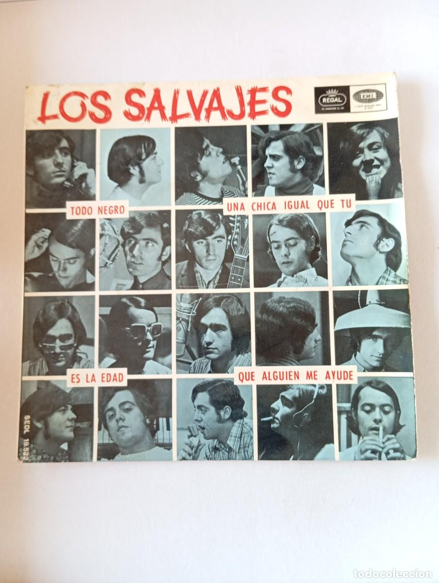 Discos de vinilo: Los Salvajes Todo Negro Paint it black EP original 1966 Regal SEDL 19.522 7TCK 1479 Rolling Stones