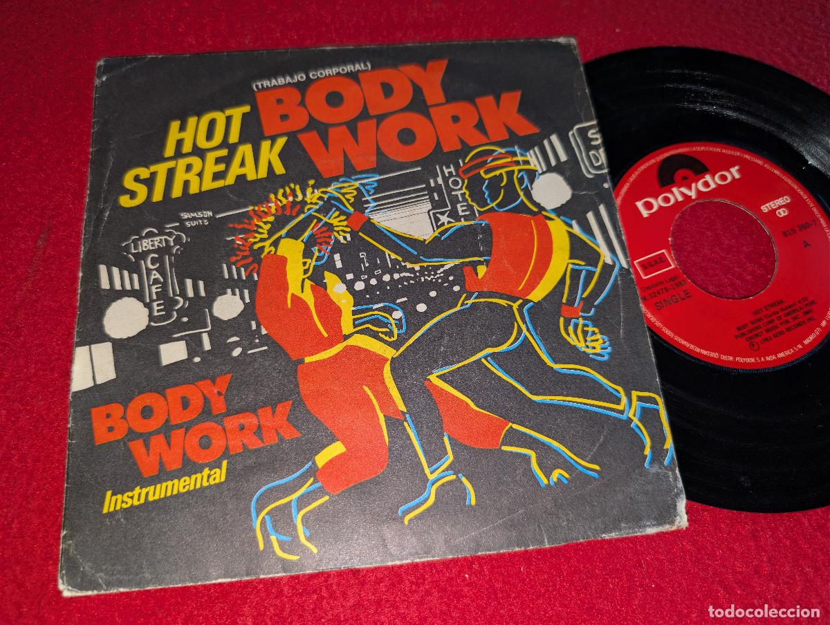 Discos de vinilo: HOT STREAK Body work/Instrumental 7'' SINGLE 1983 Polydor ESPA&Ntilde;A SPAIN