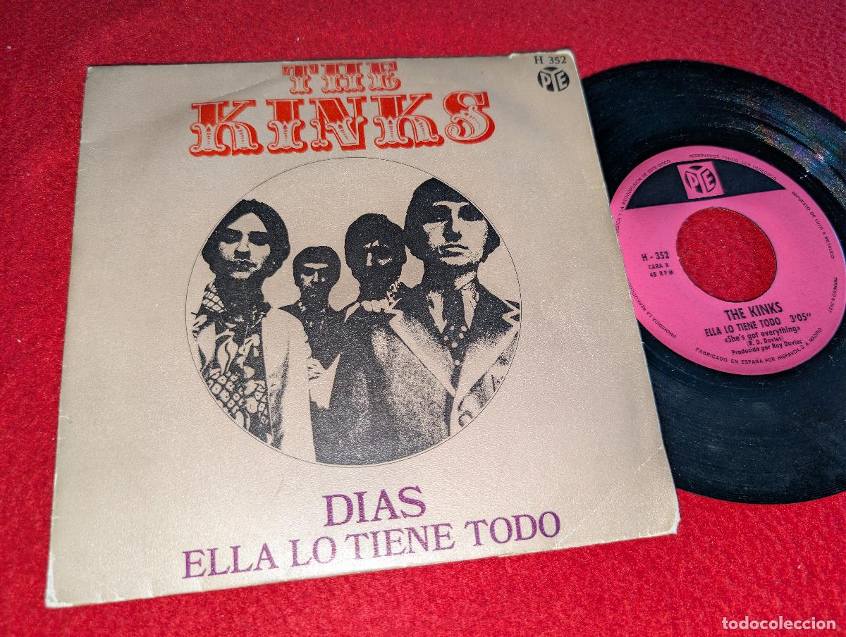 Discos de vinilo: THE KINKS Dias Days/Ella lo tiene todo 7'' SINGLE 1968 PYE ESPA&Ntilde;A SPAIN