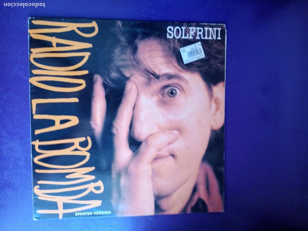 Discos de vinilo: Solfrini &lrm;&ndash; Radio La Bomba (Spanish Version) - MAXI VIRGIN 1988 - ELECTRONICA, DISCO POP ITALIA