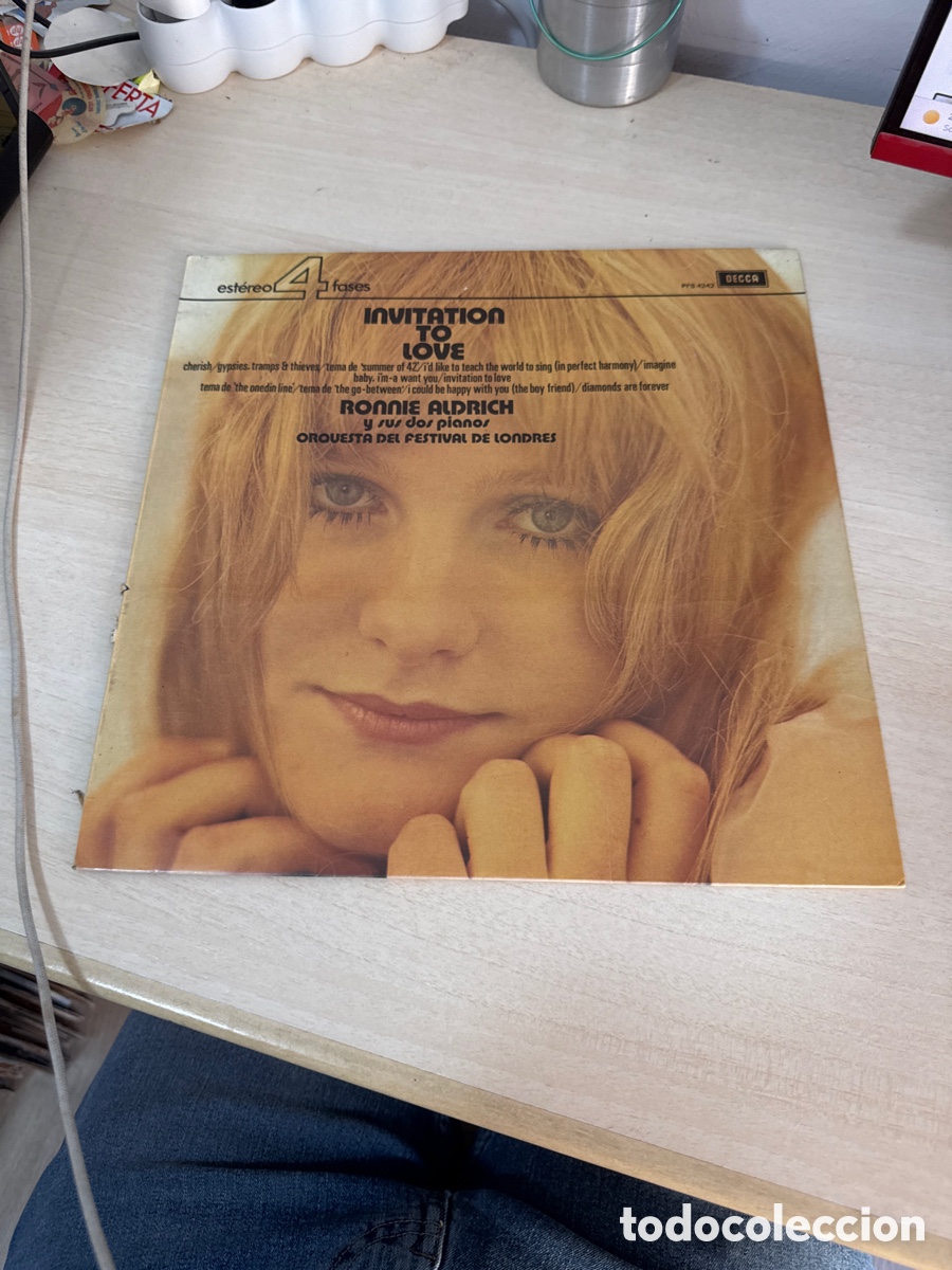 Discos de vinilo: DISCO VINILO INVITATION TO LOVE RONNIE ALDRICH Y SUS DOS PIANOS 1978