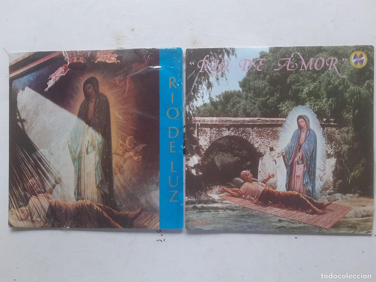 Discos de vinilo: Lote de 2 LPs con canciones dedicadas a la Virgen de Guadalupe de M&eacute;jico