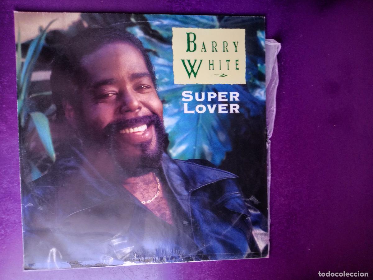Discos de vinilo: Barry White &ndash; Super Lover - MAXI A&M 1989 - FUNK SOUL - SIN USO