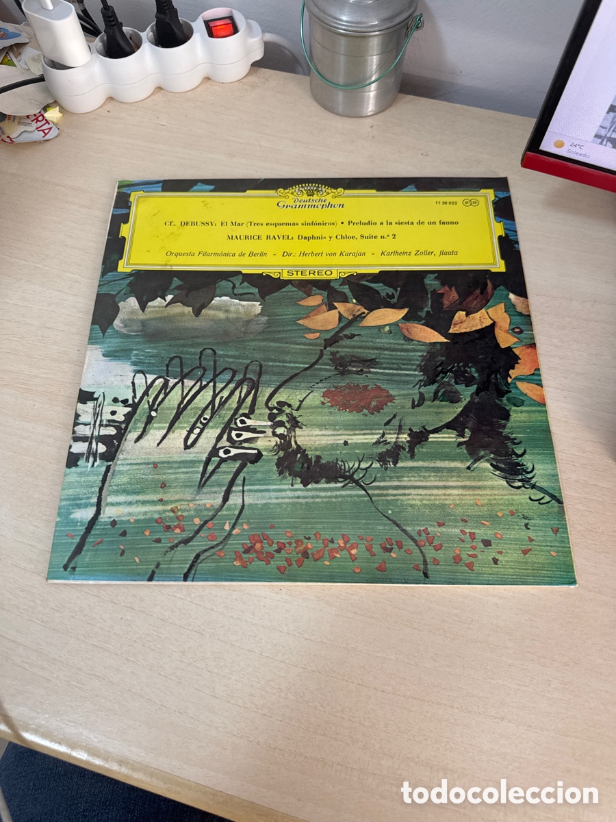 Discos de vinilo: DISCO VINILO DEBUSSY EL MAR MAURICE RAVEL DAPHIS Y CHLOE SUITE N&Uacute;MERO 2 FILARM&Oacute;NICA DE BERL&Iacute;N 1972