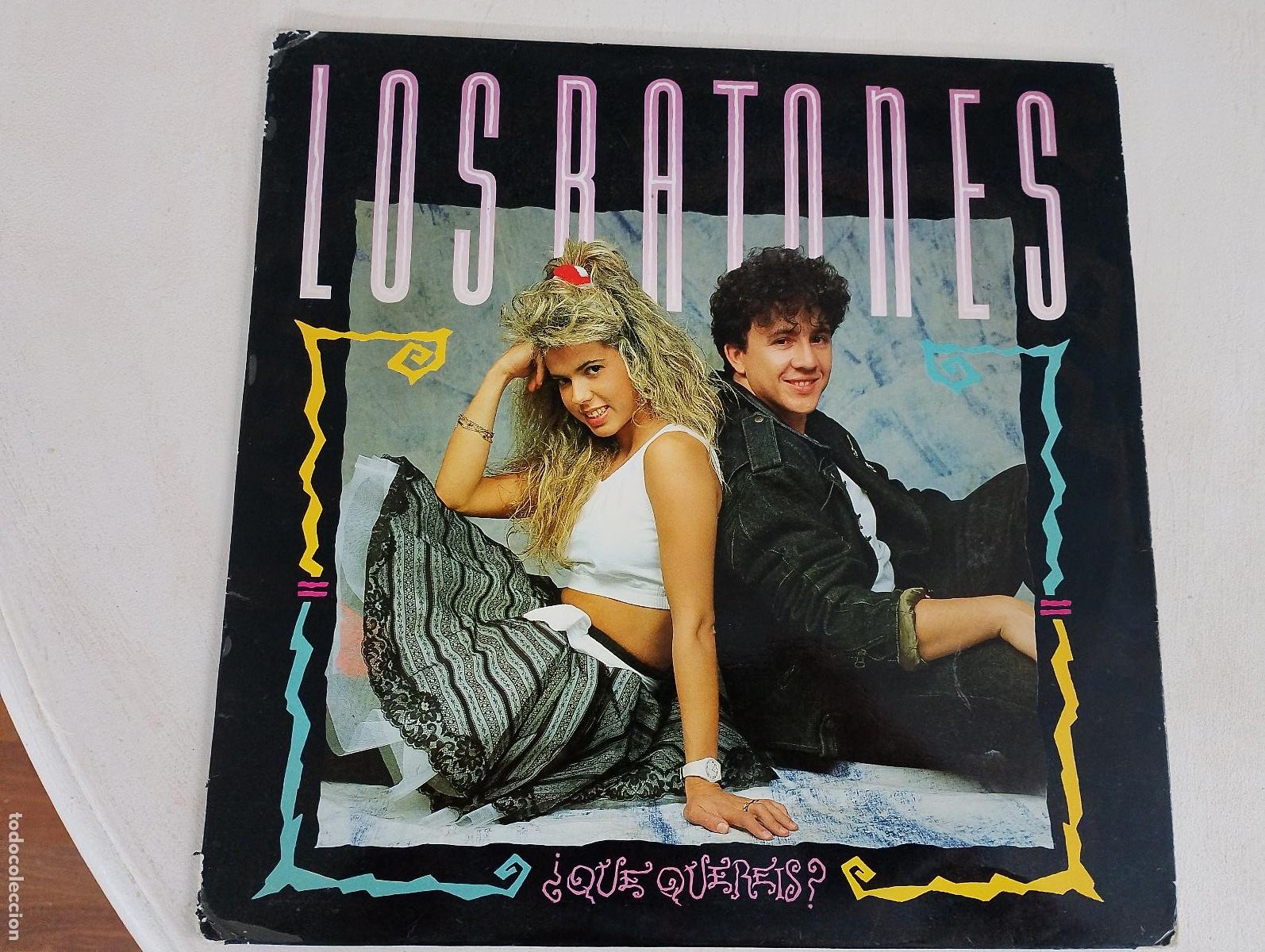 Discos de vinilo: Los Ratones &ndash; &iquest;Que Quereis? 1988, con el encarte