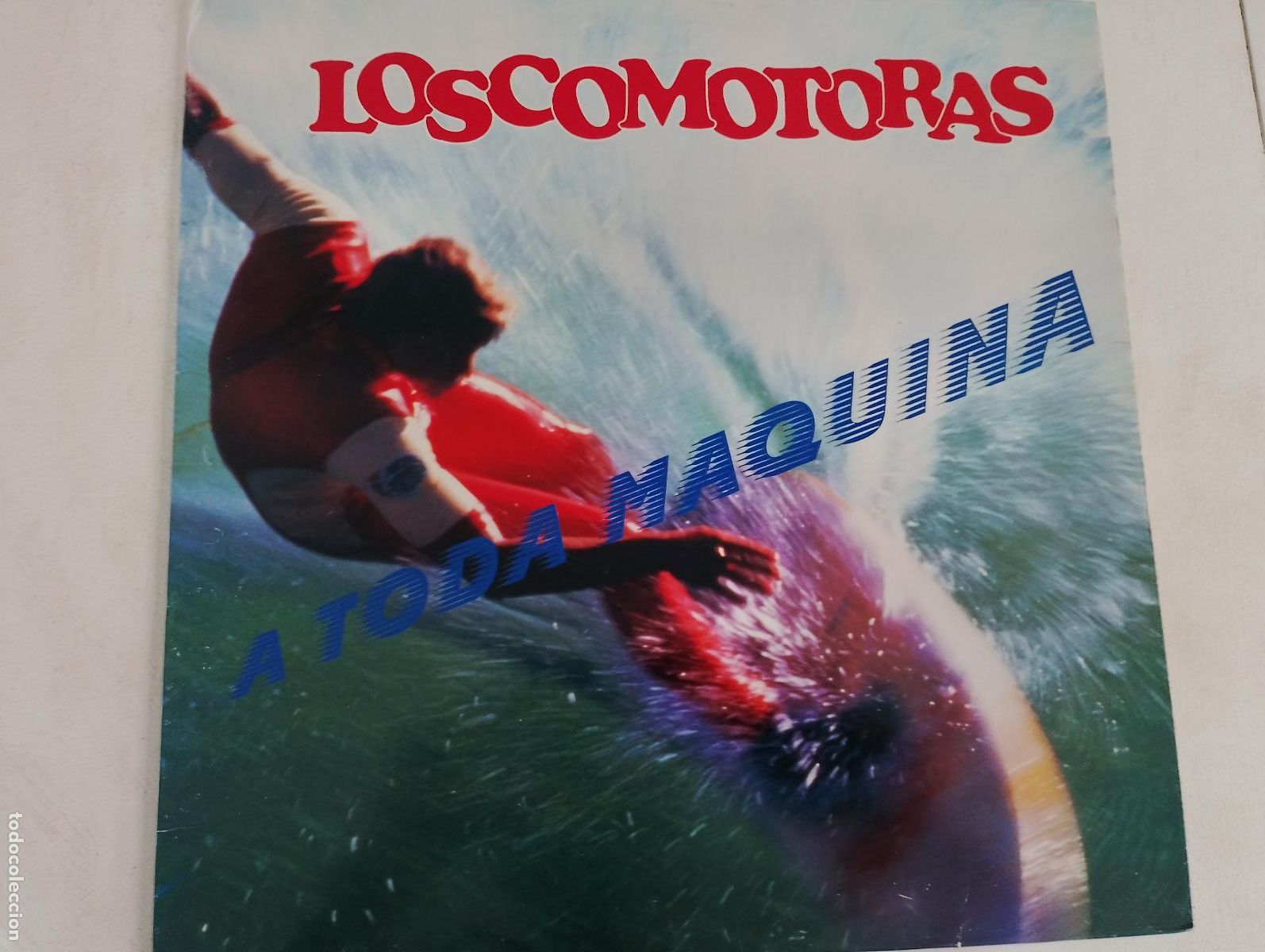 Discos de vinilo: Loscomotoras &ndash; A Toda Maquina, 1989 , con el encarte Rock & Roll, Rockabilly